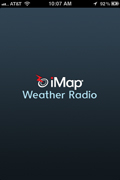 iMap Weather Radio App - iPhone