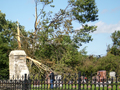 Tornado Damages Oak Knoll Cemetery